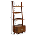 Convenience Concepts American Heritage Ladder Bookshelf with File Drawer