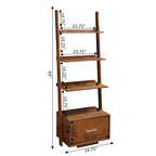 Convenience Concepts American Heritage Ladder Bookshelf with File Drawer