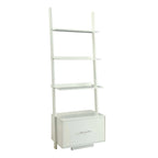 Convenience Concepts American Heritage Ladder Bookshelf with File Drawer