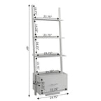Convenience Concepts American Heritage Ladder Bookshelf with File Drawer