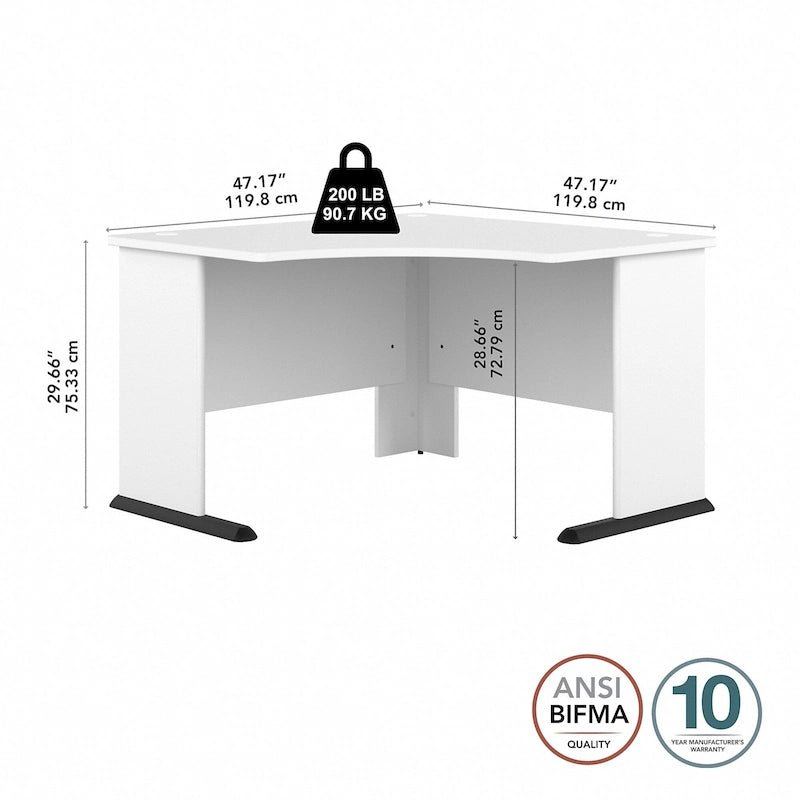 Studio A 48W Corner Computer Desk by Bush Business Furniture