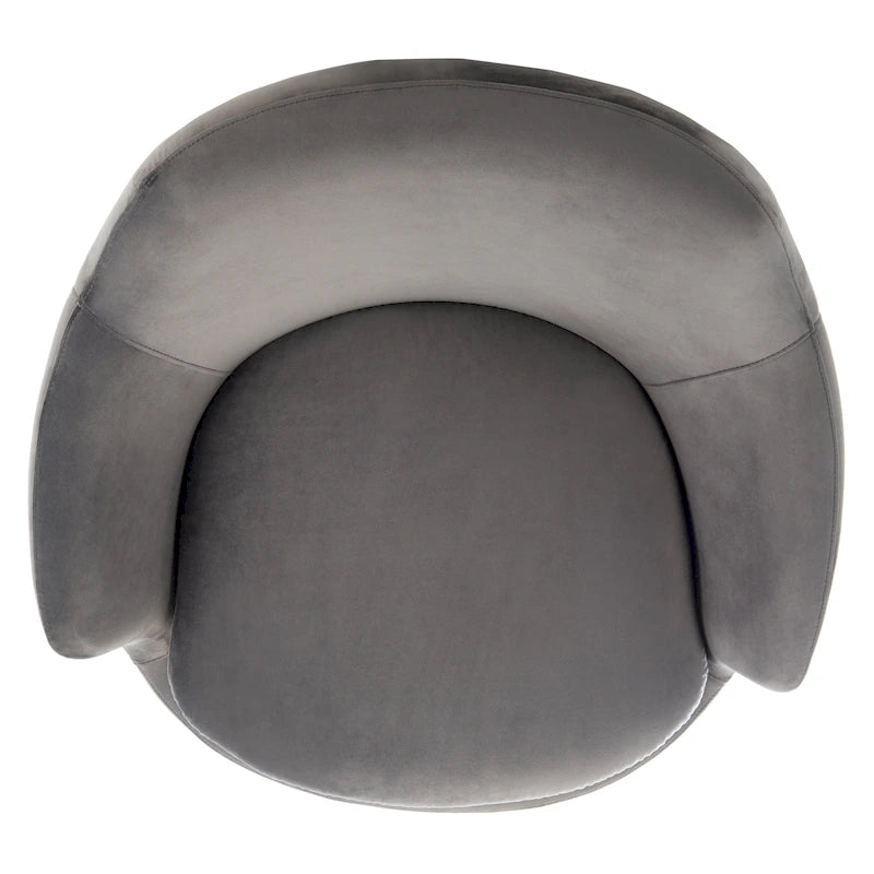 SAFAVIEH Couture Citine Velvet Swivel Accent Chair - 31.1 W x 32.3 L x 29.5 H - 31.1 W x 32.3 L x 29.5 H