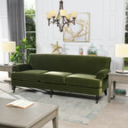 Alana Lawson 88 Inch Living Room Sofa  Three Cushion Couch with Rolled Arms and Tight Back  Minimal Assembly Required