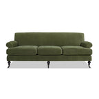 Alana Lawson 88 Inch Living Room Sofa  Three Cushion Couch with Rolled Arms and Tight Back  Minimal Assembly Required