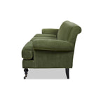 Alana Lawson 88 Inch Living Room Sofa  Three Cushion Couch with Rolled Arms and Tight Back  Minimal Assembly Required