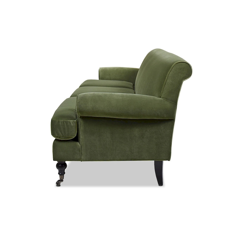 Alana Lawson 88 Inch Living Room Sofa  Three Cushion Couch with Rolled Arms and Tight Back  Minimal Assembly Required