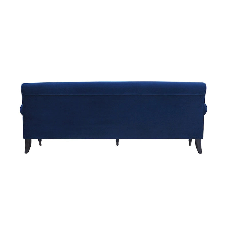 Alana Lawson 88 Inch Living Room Sofa  Three Cushion Couch with Rolled Arms and Tight Back  Minimal Assembly Required