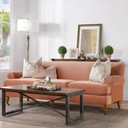 Alana Lawson 88 Inch Living Room Sofa  Three Cushion Couch with Rolled Arms and Tight Back  Minimal Assembly Required