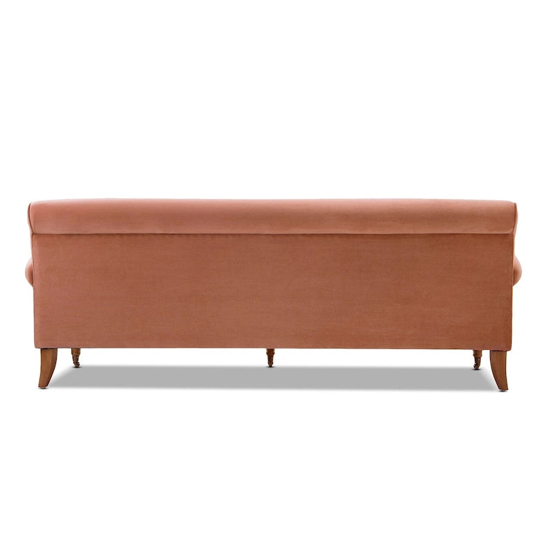 Alana Lawson 88 Inch Living Room Sofa  Three Cushion Couch with Rolled Arms and Tight Back  Minimal Assembly Required