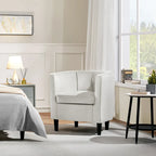 Modern Barrel-shaped Chair Upholstered Velvet Club Chair