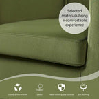Modern Barrel-shaped Chair Upholstered Velvet Club Chair