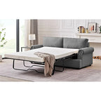 Viviana 76 inch Polyester Round Arm Sleeper Sofa