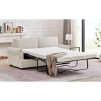 Viviana 76 inch Polyester Round Arm Sleeper Sofa