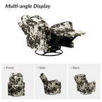 Arlette Floral Manual Swivel Recliner with Tufted Back Set of 2
