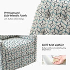 Arlette Floral Manual Swivel Recliner with Tufted Back Set of 2