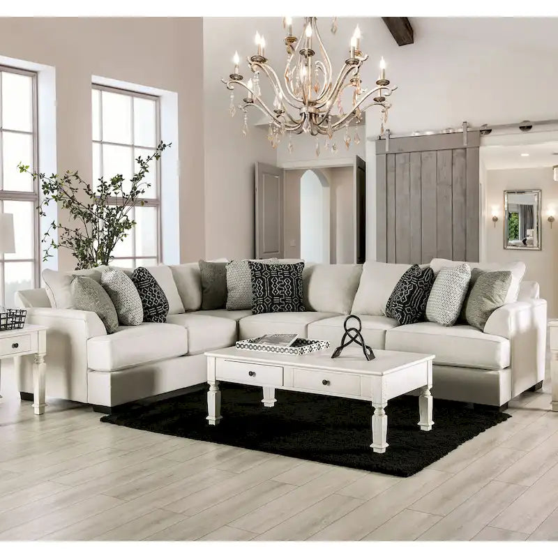 Ilka Transitional Chenille L-Shaped Flared Arms Sectional by 