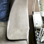 Ilka Transitional Chenille L-Shaped Sectional – Flared Arms, Seats 5, Beige or Grey