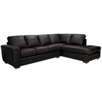 Porsche Top-grain Italian Leather Sectional Sofa - 36.5 x 116 x 37