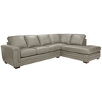 Porsche Top-grain Italian Leather Sectional Sofa - 36.5 x 116 x 37