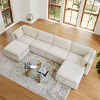 Mia Oversized Modular Sectional Fabric Sofa