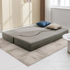 Mixoy Convertible Futon Sofa Bed, Foldable, Foam Folding Mattress Sleeper, Cloth Fabrics Floor Couch Lounge Sleeper Bed