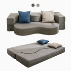 Mixoy Convertible Futon Sofa Bed, Foldable, Foam Folding Mattress Sleeper, Cloth Fabrics Floor Couch Lounge Sleeper Bed