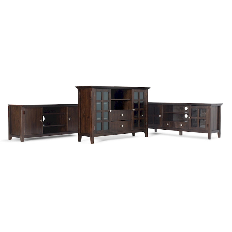 WYNDENHALL Normandy SOLID WOOD 60 inch Wide Transitional TV Media Stand For TVs up to 65 inches - 60 x 16.5 x 24