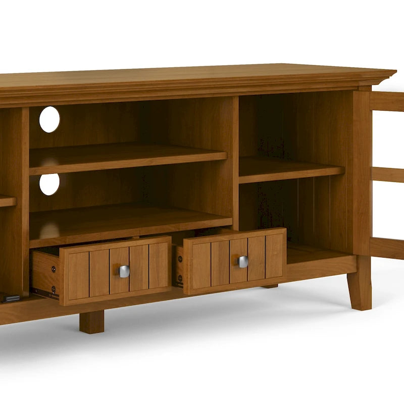 WYNDENHALL Normandy SOLID WOOD 60 inch Wide Transitional TV Media Stand For TVs up to 65 inches - 60 x 16.5 x 24