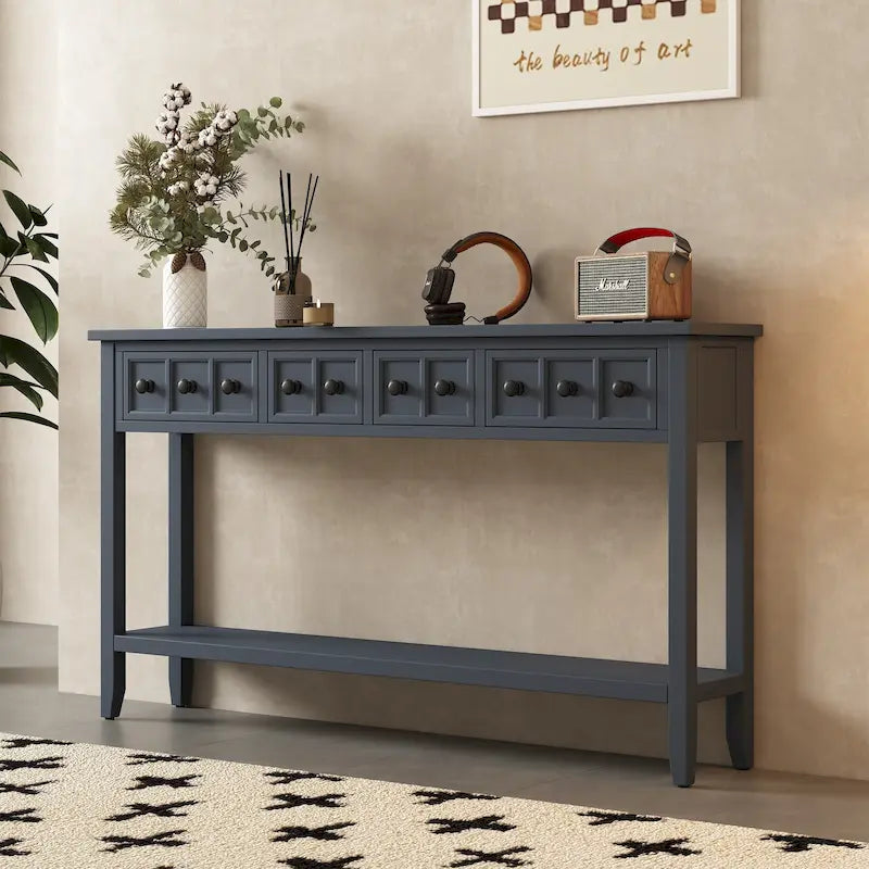 Rustic Entryway Console Table