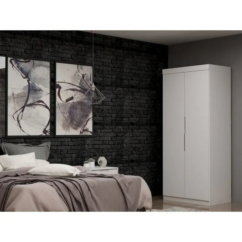 Mulberry 2.0 Modern Sectional Wardrobe Closet – 4 Cubbies, 2 Drawers, Soft-Close