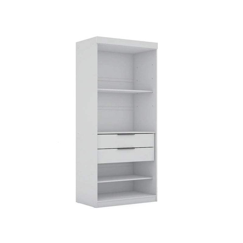 Mulberry 2.0 Modern Sectional Wardrobe Closet – 4 Cubbies, 2 Drawers, Soft-Close