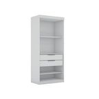Mulberry 2.0 Modern Sectional Wardrobe Closet – 4 Cubbies, 2 Drawers, Soft-Close