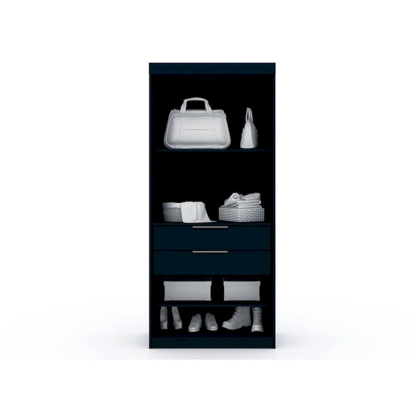 Mulberry 2.0 Modern Sectional Wardrobe Closet – 4 Cubbies, 2 Drawers, Soft-Close