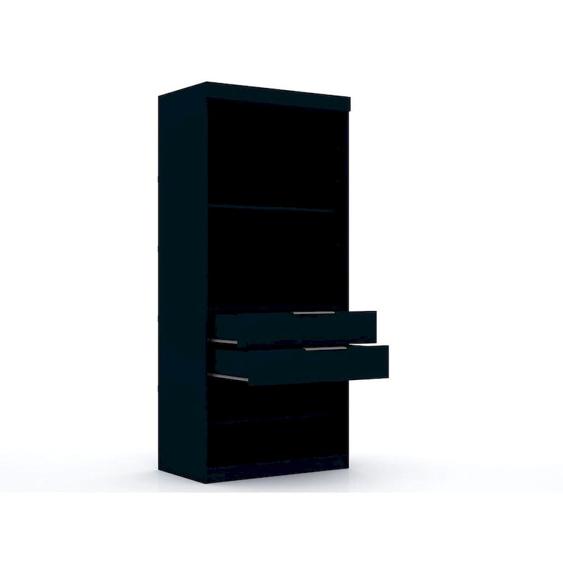 Mulberry 2.0 Modern Sectional Wardrobe Closet – 4 Cubbies, 2 Drawers, Soft-Close