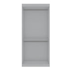 Manhattan Comfort Mulberry 35.9 Open Double Hanging Modern Wardrobe Closet with 2 Hanging Rods