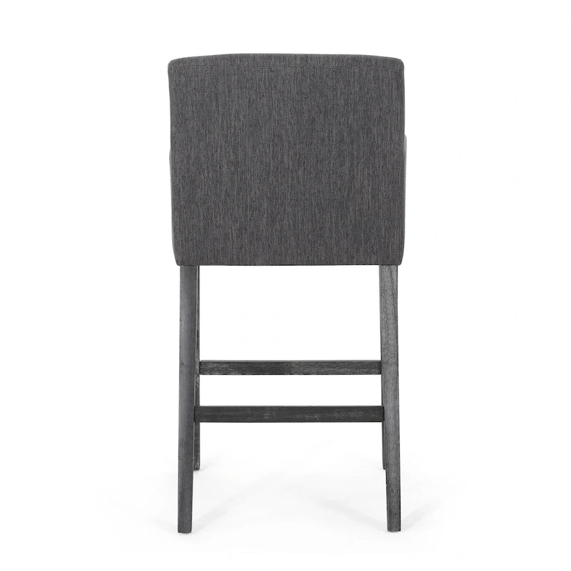 Armga Fabric and Rubberwood 30.5 inch Barstools (Set of 2) by Christopher Knight Home