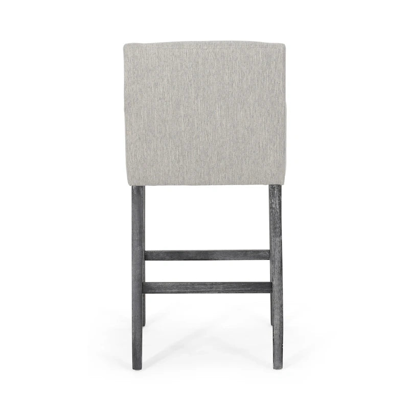 Armga Fabric and Rubberwood 30.5 inch Barstools (Set of 2) by Christopher Knight Home