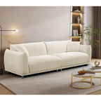 US Pride Furniture 88.2W Metal Legs Velvet Sofa