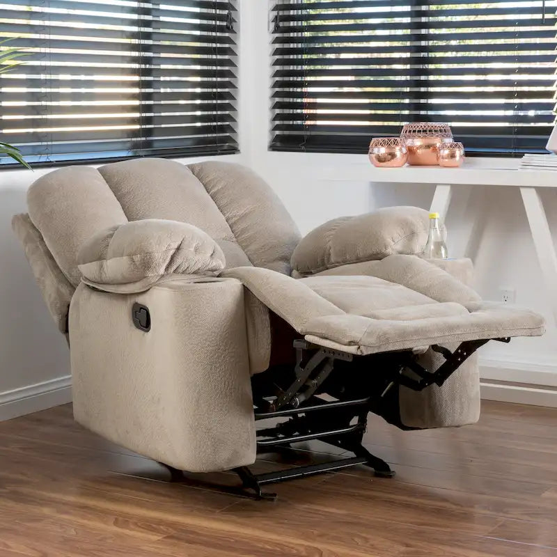 Christopher Knight Home Gannon Fabric Reclining Glider Club Chair