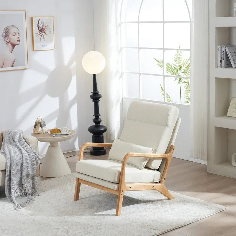 39.37 W High-Back Dual-Use Upholstered Rocking Chair/Accent Chair