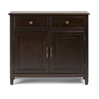 WYNDENHALL Hampshire 40 Wide Solid Wood Traditional Entryway Storage Cabinet - 40w x 15d x 36 h
