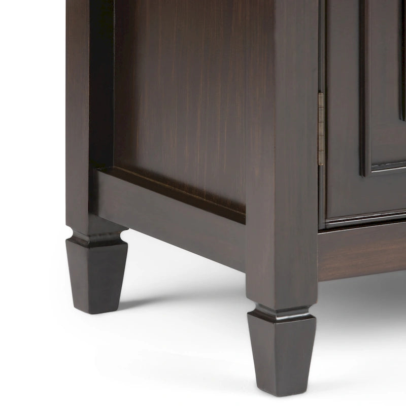 WYNDENHALL Hampshire 40 Wide Solid Wood Traditional Entryway Storage Cabinet - 40w x 15d x 36 h