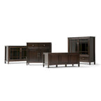 WYNDENHALL Hampshire 40 Wide Solid Wood Traditional Entryway Storage Cabinet - 40w x 15d x 36 h