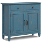 WYNDENHALL Hampshire 40 Wide Solid Wood Traditional Entryway Storage Cabinet - 40w x 15d x 36 h