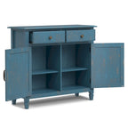 WYNDENHALL Hampshire 40 Wide Solid Wood Traditional Entryway Storage Cabinet - 40w x 15d x 36 h