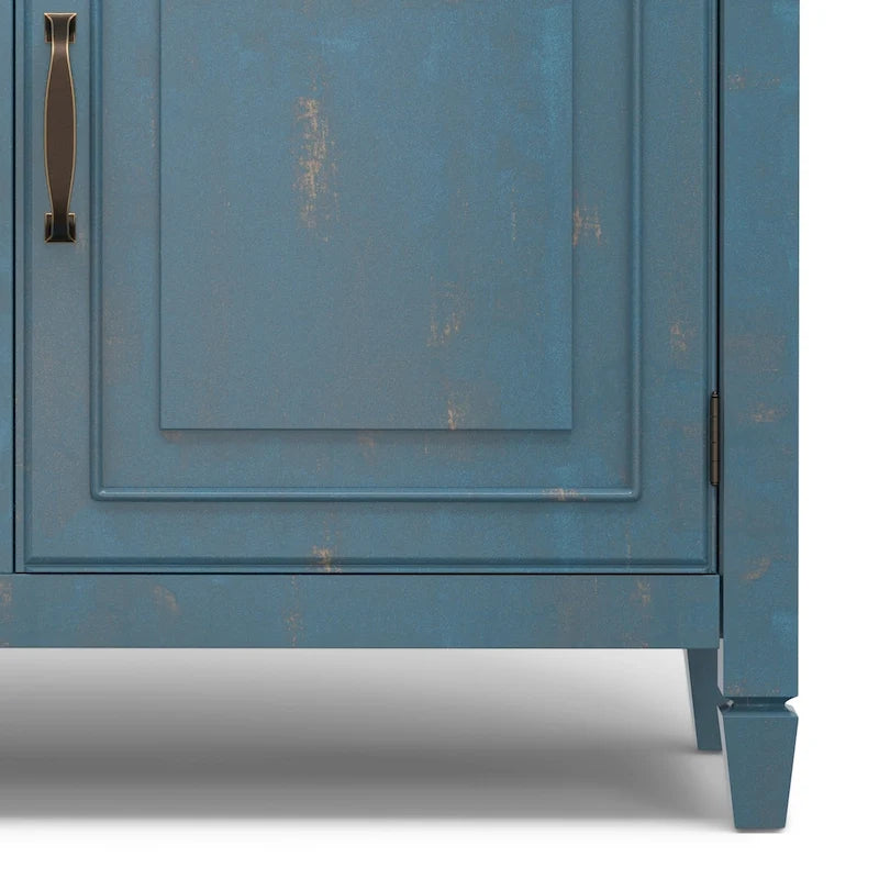 WYNDENHALL Hampshire 40 Wide Solid Wood Traditional Entryway Storage Cabinet - 40w x 15d x 36 h