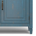 WYNDENHALL Hampshire 40 Wide Solid Wood Traditional Entryway Storage Cabinet - 40w x 15d x 36 h
