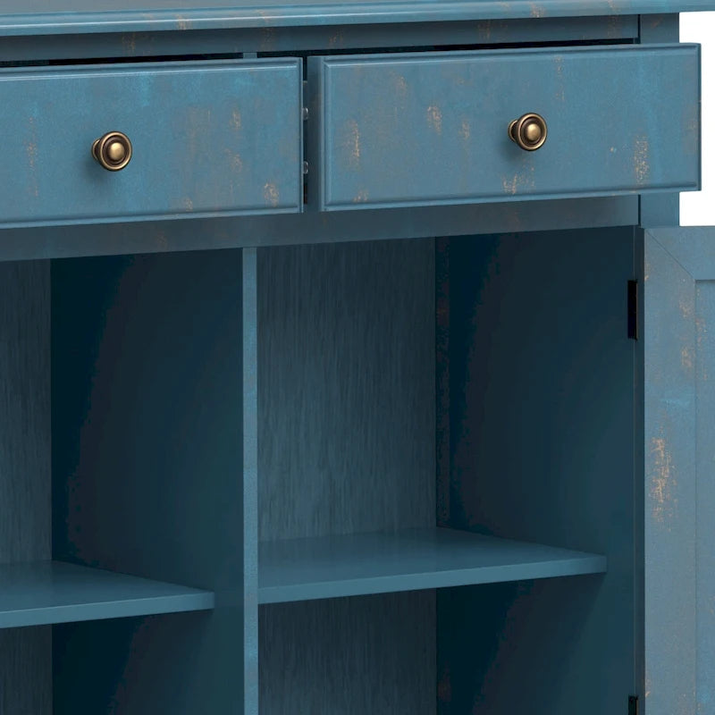 WYNDENHALL Hampshire 40 Wide Solid Wood Traditional Entryway Storage Cabinet - 40w x 15d x 36 h