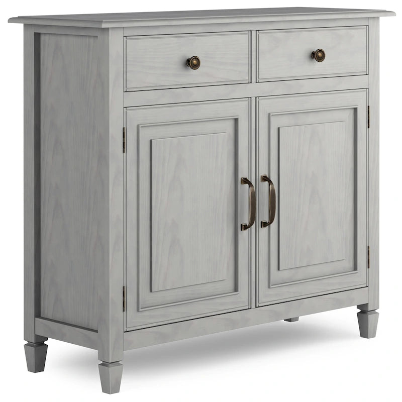 WYNDENHALL Hampshire 40 Wide Solid Wood Traditional Entryway Storage Cabinet - 40w x 15d x 36 h