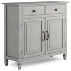 WYNDENHALL Hampshire 40 Wide Solid Wood Traditional Entryway Storage Cabinet - 40w x 15d x 36 h